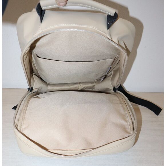 RAINS 12310 Unisex One Size Sand/Beige Book Backpack - Picture 10 of 16